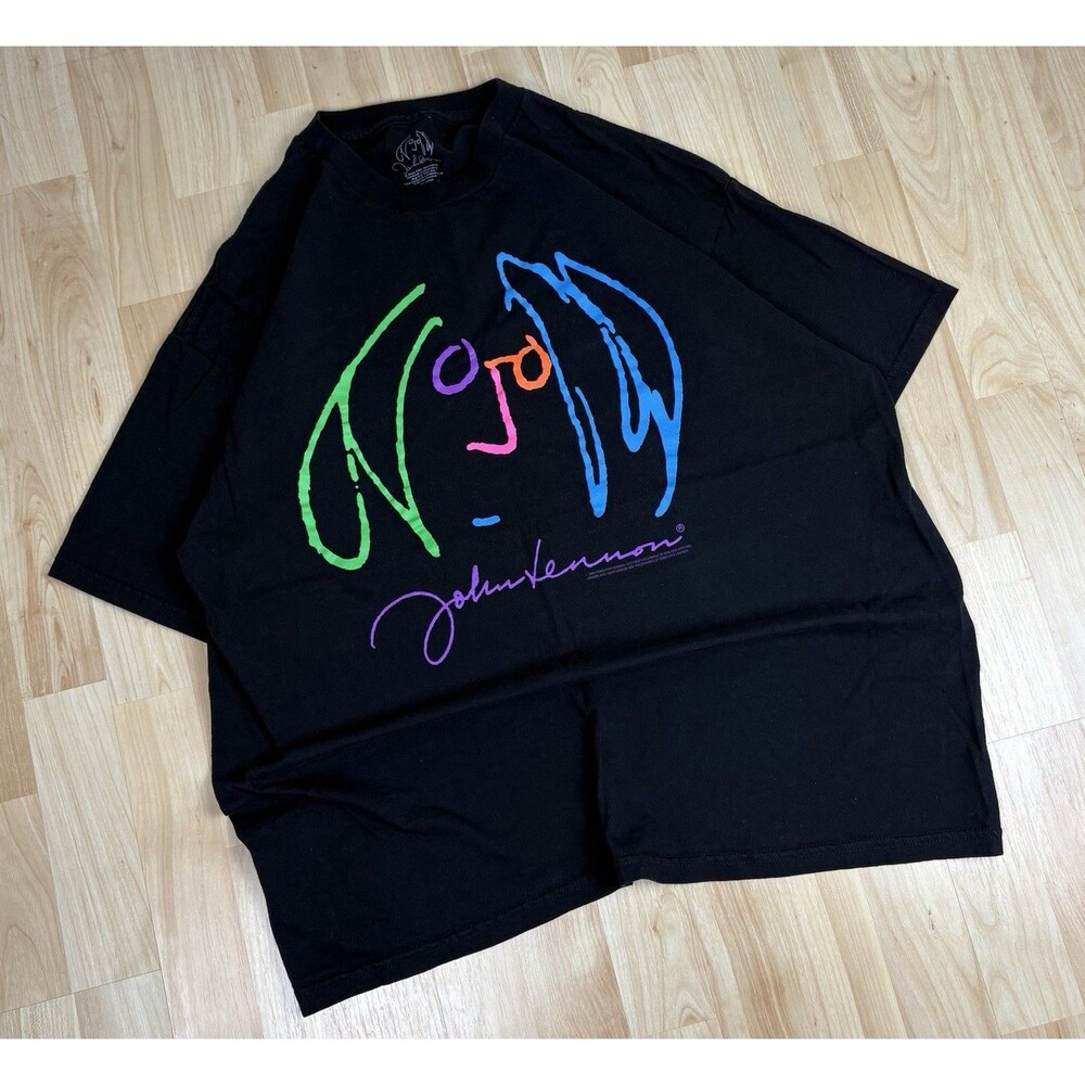 Vintage Y2K 2012 John Lennon / Graphic T-Shirt / Size XL / Black